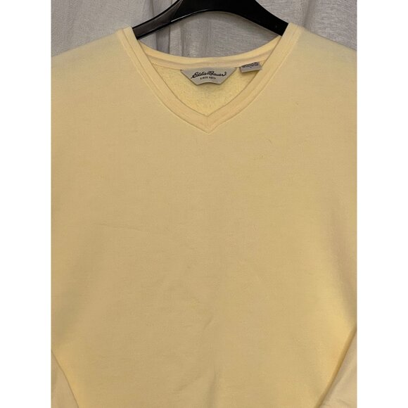 Eddie Bauer Womens V-Neck Pullover Sweater Bundle Medium Pink Yellow Cotton flaw - Picture 15 of 16